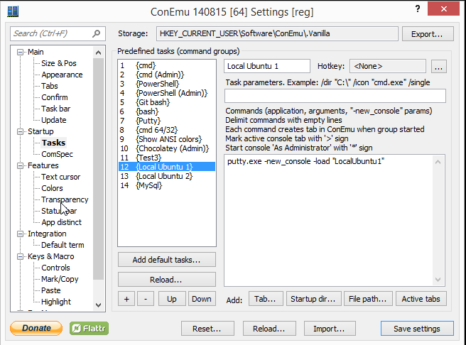 ConEmu Settings