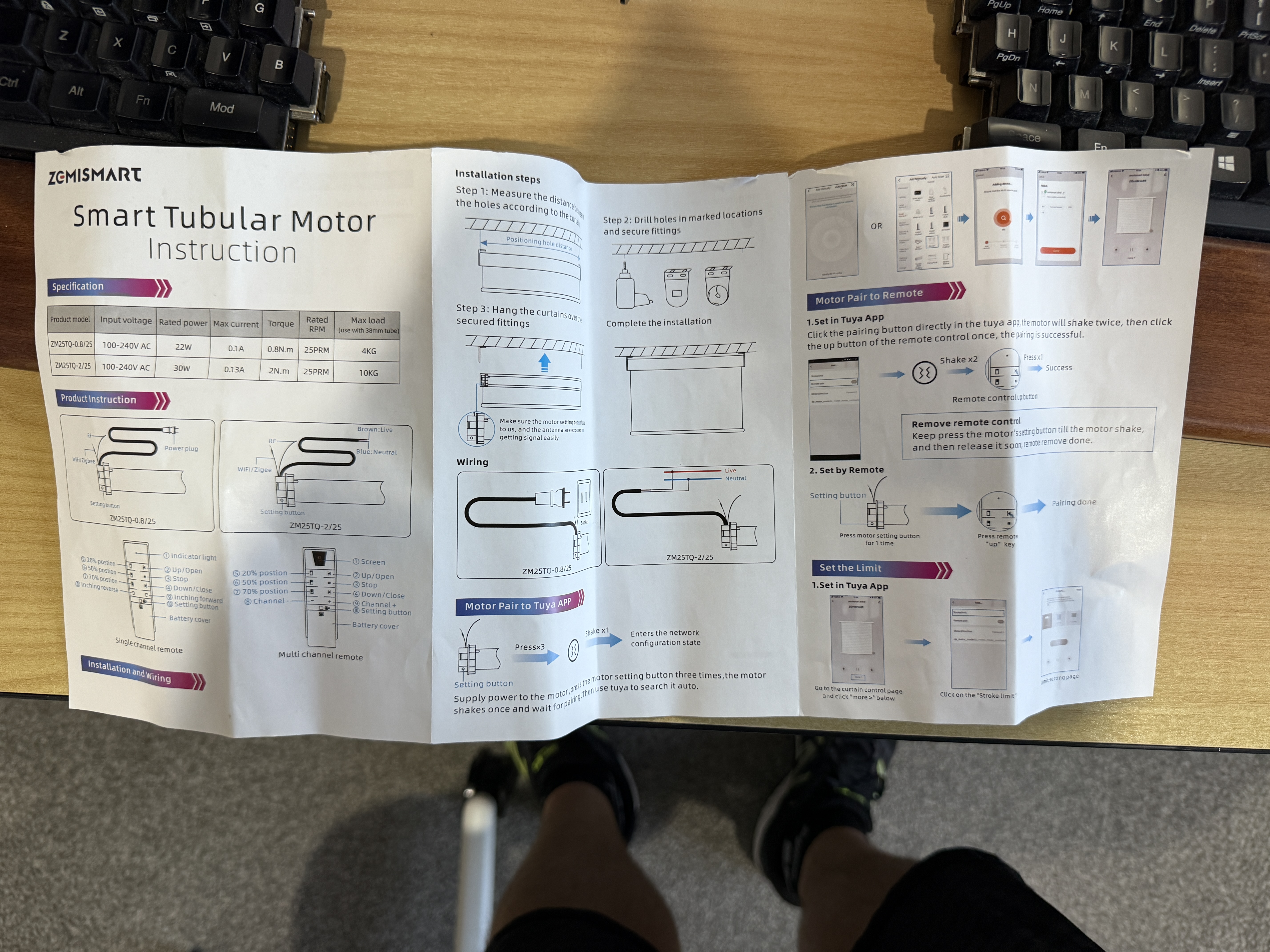 ZM25T Manual Page 1