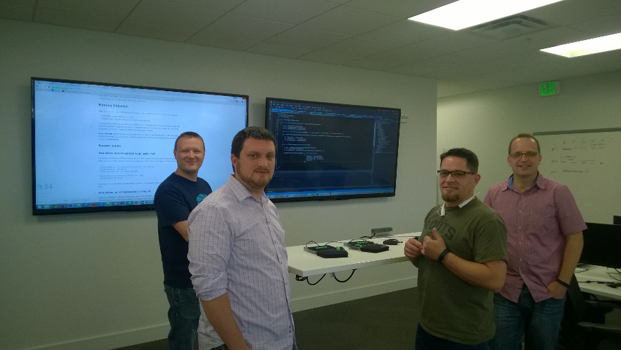 Me with Allan, David & Eric at Pluralsight